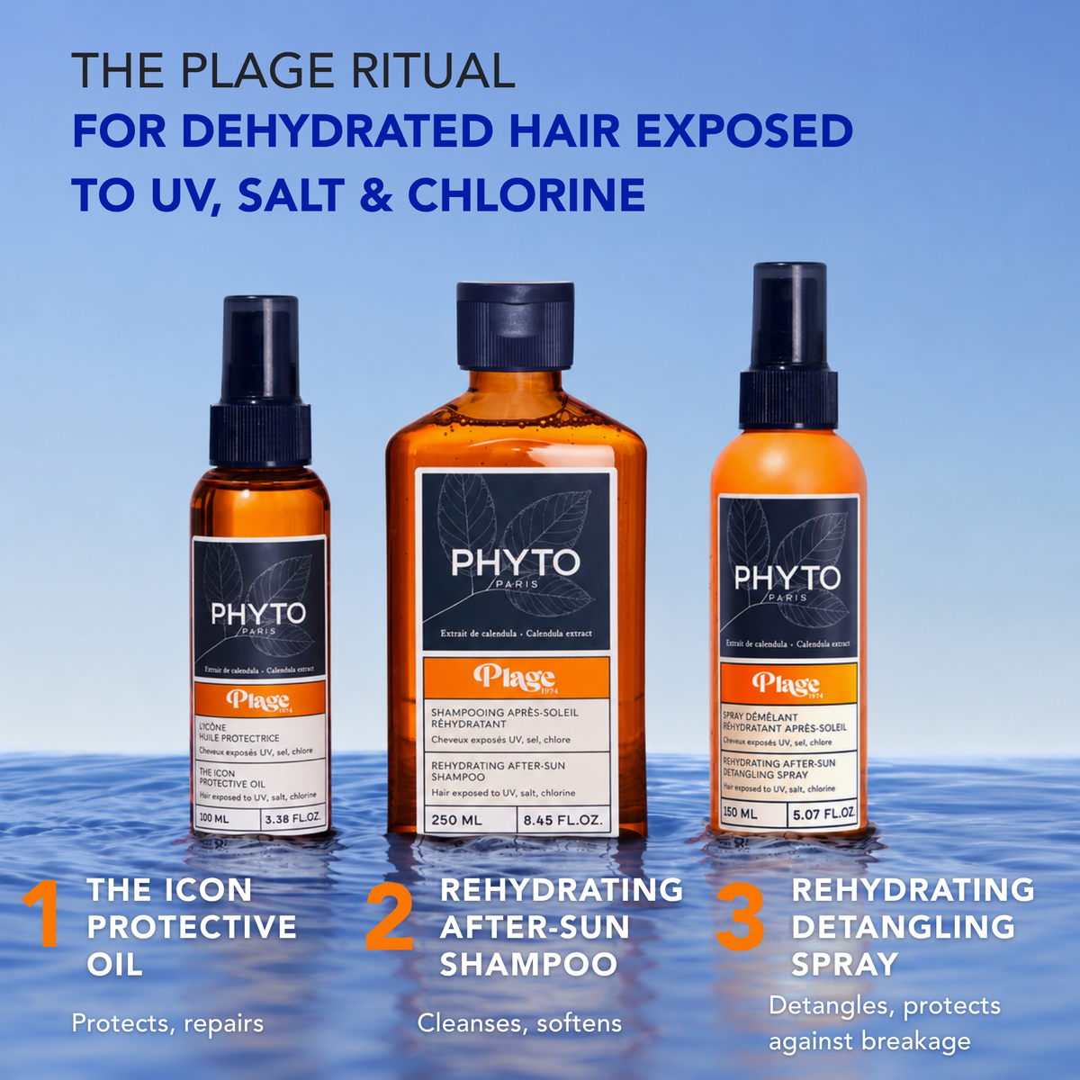 PLAGE After-Sun Rehydrating Detangling Spray